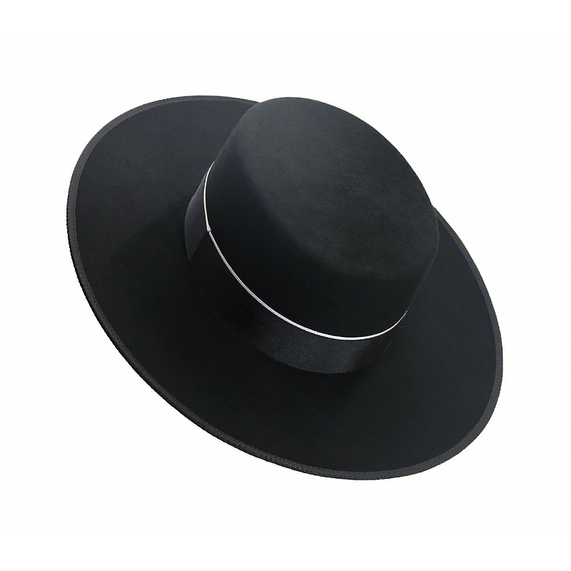 Spaanse hoed zwart grote maat L 61