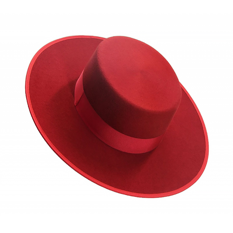 Spaanse hoed rood medium maat M 59