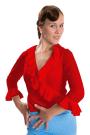 Flamenco bloes rood