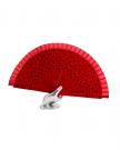 Abanico rood/zwarte stippen