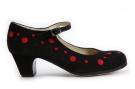 Flamenco dansschoen Topos Zwart & Rood