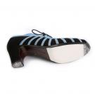 Flamenco dance Shoe Primor Suède zwart/bl.