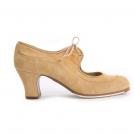 Flamenco dansschoen Angelito Beige Suède 