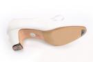 Flamenco Dansschoen Blucher wit leder maat 40