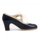 Flamenco Dansschoen Candor Blauw/Beige