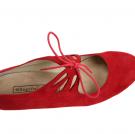 Flamenco Dansschoen Cordado Calado Suède Rood