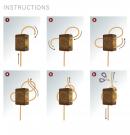 String tie amber bruin