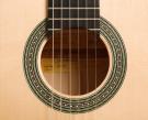 Jerónimo Maya flamenco gitaar Jeronimo Maya flamenco guitar blanca mother of pearl inlays op rosette en brug
