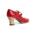 Flamenco dansschoen Dos Correas Rood