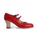 Flamenco dansschoen Dos Correas Rood
