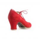 Flamenco Dansschoen Candor Suède Rood