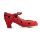 Flamenco dansschoen Topos Rood & Zwart