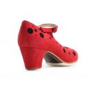 Flamenco dansschoen Topos Rood & Zwart
