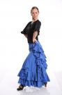 Flamenco Dansrok Blauw Triana E