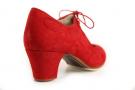 Flamenco dansschoen Angelito Rood Suède Ba