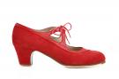 Flamenco Dansschoen Suède Rood