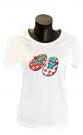 T-shirt flamenco wit maat M + L