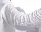 Flamenco witte blouse geborduurd van La Tate