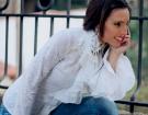 Flamenco witte blouse geborduurd van La Tate