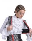 Flamenco witte blouse geborduurd van La Tate