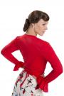 Flamenco bloes rood