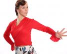 Flamenco bloes rood