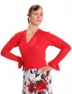 Flamenco bloes rood