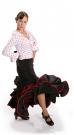 Flamenco bloes met rode stippen