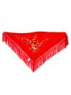 Sjaal 150 x 70 rood geborduurd