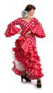 Flamenco kleed Angeles Verano rood (maat M)