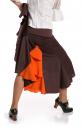 Flamenco Rok Azabache VII Bruin/Oranje maat M