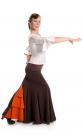 Flamenco Rok Azabache VII Bruin/Oranje maat M