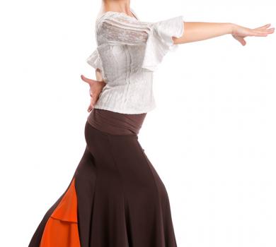 Flamenco Skirt Azabache VII Brown/Orange