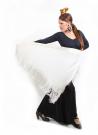 flamenco sjaal wit 150 x 70